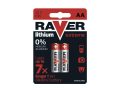 Lithium battery AA R6 1,5V RAVER  2pcs