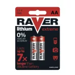 Lítium akkumulátor AA R6 1,5V RAVER 2db