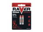 Lithium battery AAA R03 1,5V RAVER 2pcs / blister