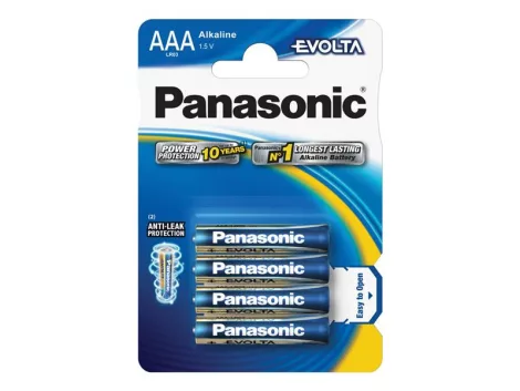 Battery AAA (R03) alkaline PANASONIC Evolta 4pcs / blister