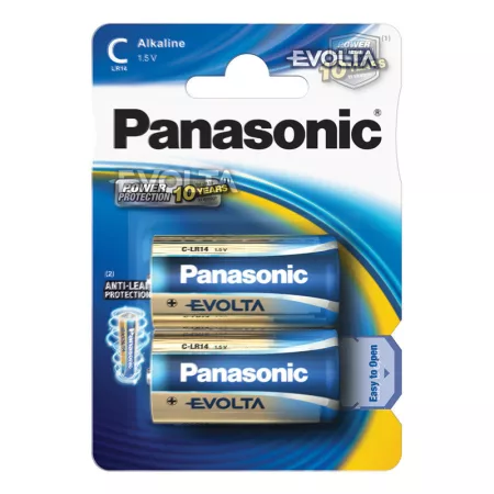 C (R14) alkáli PANASONIC Evolta 2db / bliszter