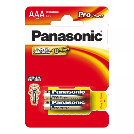 AAA (R03) alkáli PANASONIC Pro Power 2db / bliszter