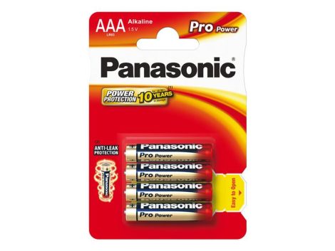 Battery AAA (R03) alkaline PANASONIC Pro Power 4pcs / blister