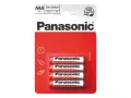 Battery AAA (R03) Zn-Cl PANASONIC Red 4pcs / blister