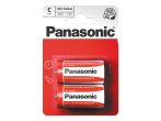 Battery C (R14) Zn-Cl PANASONIC Red 2pcs / blister