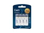 Battery AA (LR6) alkaline GETI 1.5V Blister 4pcs