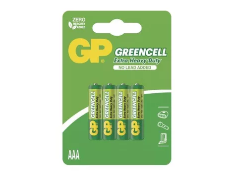 Battery AAA (R03) Zn-Cl GP Greencell 4pcs / blister