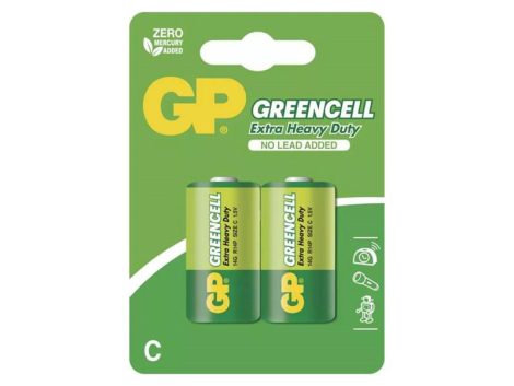 Battery C (R14) Zn-Cl GP Greencell  2pcs/ blister