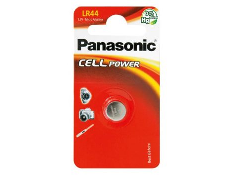 Battery LR44 (A76) PANASONIC Cell Power alkaline 1pc / blister