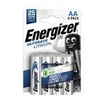 AA R6 1.5V ENERGIZER Ultimate lítium elem 4 db / bliszter –40°C AA R6 1.5V ENERGIZER Ultimate lítium elem 4 db / bliszter –40°C