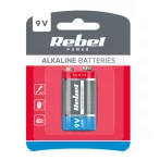 6LR61 (9V) alkáli REBEL elem 1 db / bliszter BAT0062B 6LR61 (9V) alkáli REBEL elem 1 db / bliszter BAT0062B