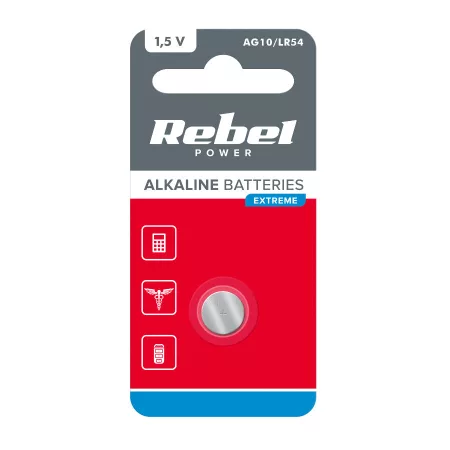 AG10 / LR54 REBEL EXTREME elem 1 db / bliszter AG10 / LR54 REBEL EXTREME elem 1 db / bliszter