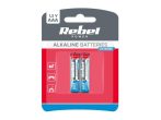   Battery AAA (R03) alkaline REBEL EXTREME Alkaline Power 2pcs / blister BAT0090B