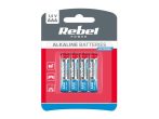   Battery AAA (R03) alkaline REBEL EXTREME Alkaline Power 4pcs / blister BAT0096B