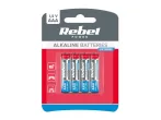  Battery AAA (R03) alkaline REBEL EXTREME Alkaline Power 4pcs / blister BAT0096B