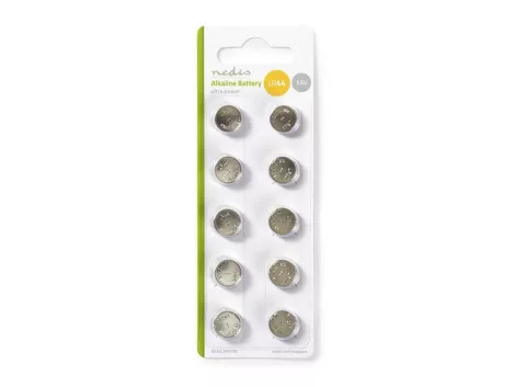 Battery LR44 (AG13) alkaline NEDIS BAAKLR4410BL 10pcs / blister
