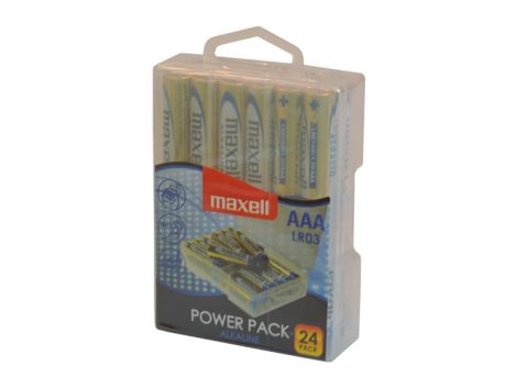 Battery AAA (R03) alkaline MAXELL Power Pack 24pcs