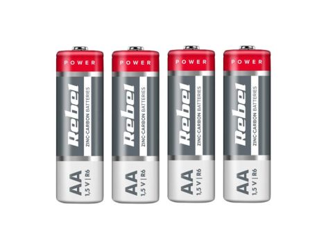 Battery AA (R6) Zn-Cl REBEL 4pcs / shrink BAT0081