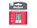 Battery 6F22 (9V) Zn-Cl REBEL 1pc / blister BAT0082B