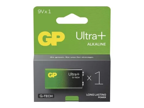 Battery 6F22 (9V) alkaline GP Ultra Plus 9V 1pc