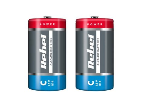 Battery C (R14) alkaline REBEL Alkaline 2pcs / shrink BAT0063