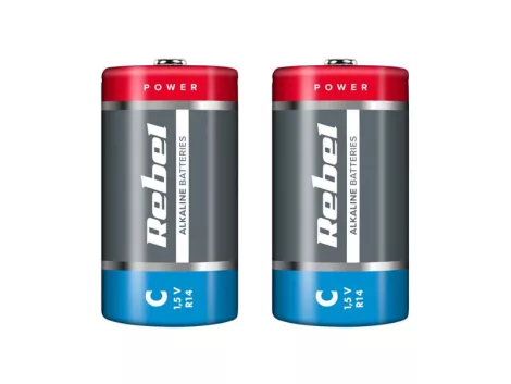 Battery C (R14) alkaline REBEL Alkaline 2pcs / shrink BAT0063