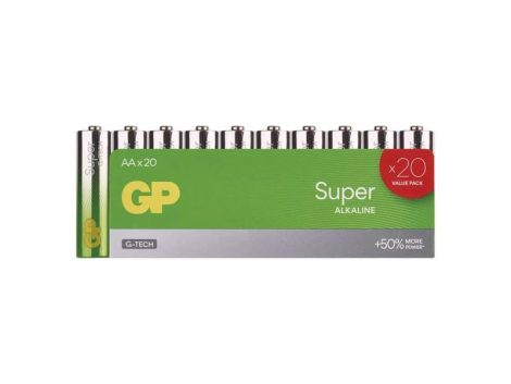 Battery AA (R6) alkaline GP Super 20pcs / shrink