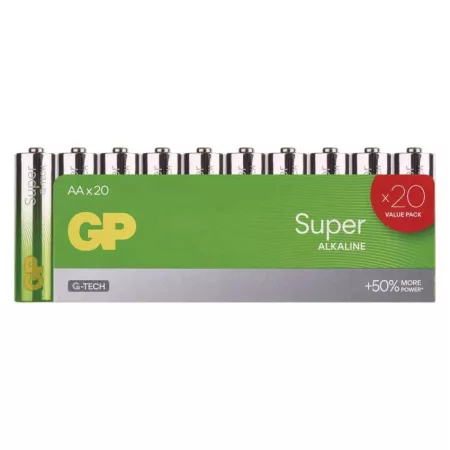 AA (R6) alkáli GP Super 20db / zsugor AA (R6) alkáli GP Super 20db / zsugor
