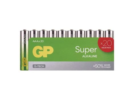 Battery AAA (R03) alkaline GP Super 20pcs