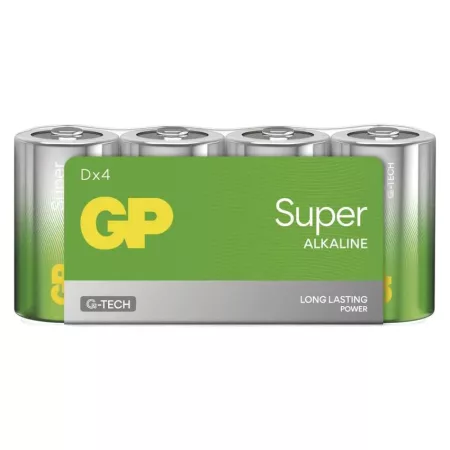 D (R20) alkáli GP Super 4db / zsugor D (R20) alkáli GP Super 4db / zsugor
