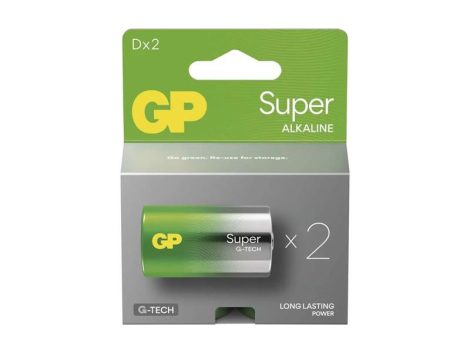 Battery D (R20) alkaline GP Super 2pcs