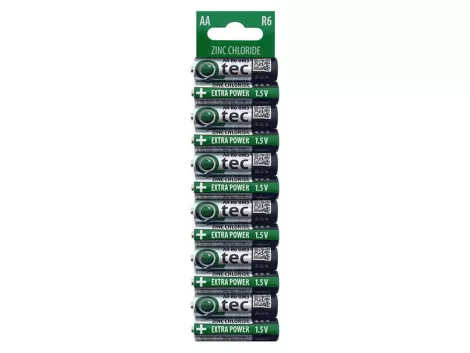 Battery AA R6/UM3 Extra power Zn-Cl QTEC P1472 12 pcs / blister