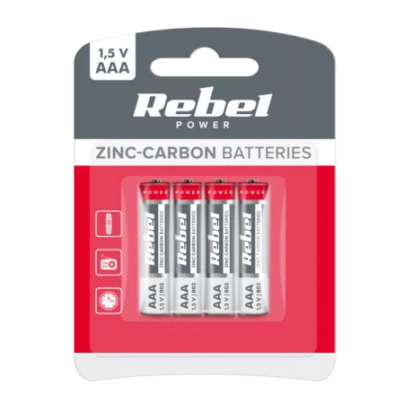 AAA (R03) Zn-Cl REBEL 4db / bliszter AAA (R03) Zn-Cl REBEL 4db / bliszter