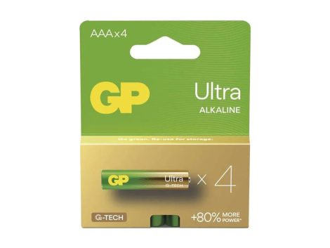Battery AAA (R03) alkaline GP Ultra 4pcs