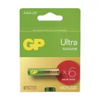 GP Ultra AAA (R03) alkáli elem 6 db