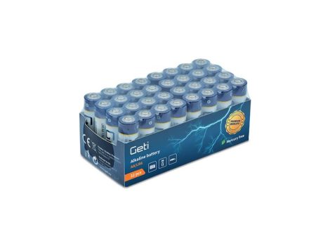 Battery AA (LR6) alkaline GETI 1.5V 32pcs