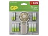 Battery AA / AAA alkaline GP Super 24pcs + hand fan
