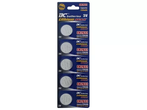 Battery CR2032 BC batteries lithium 5pcs / blister