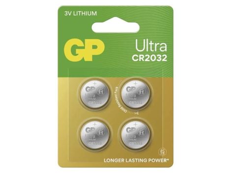 Battery CR2032 GP Ultra Lithium 4pcs