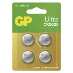 GP Ultra CR2025 lítium elem 4 db
