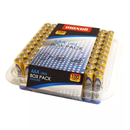 AAA (R03) alkáli elemek MAXELL 100 db / doboz