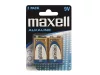 Battery 6LR61 (9V) alkaline MAXELL 2pcs / blister