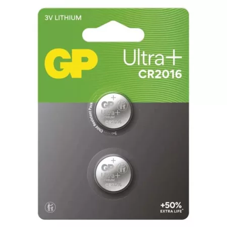 CR2016 GP Ultra Plus lítium elem 2 db CR2016 GP Ultra Plus lítium elem 2 db