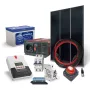  SOLARFAM 180Wp solar island set, 12V, battery 100Ah, inverter 230VAC 600W
