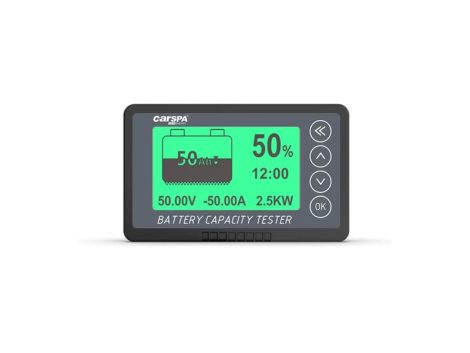 Carspa BM500 Battery Monitor, 8-120V DC, 500A