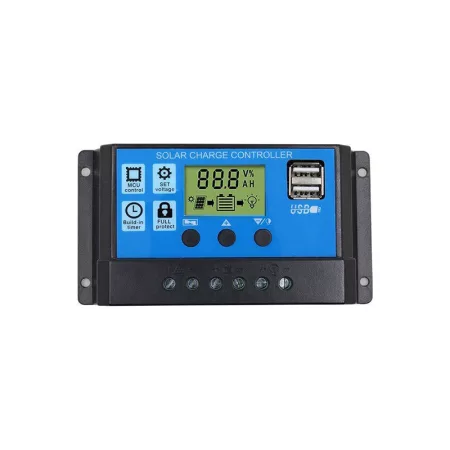PWM napelemes szabályozó SY3024H 12-24V/30A+USB ólom-sav akkumulátorokhoz PWM napelemes szabályozó SY3024H 12-24V/30A+USB ólom-sav akkumulátorokhoz