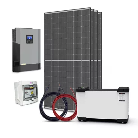 TRINA 1820Wp island solar kit, LiFePO4 Solarfam 51,2V 142Ah 7,2Kwh, inverter 48V/230VAC 5500W TRINA 1820Wp island solar kit, LiFePO4 Solarfam 51,2V 142Ah 7,2Kwh, inverter 48V/230VAC 5500W