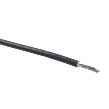 Napelemes kábel 10mm2, 1500V, fekete Napelemes kábel 10mm2, 1500V, fekete
