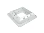 Holder for photovoltaic panel corner - package 4pcs, white