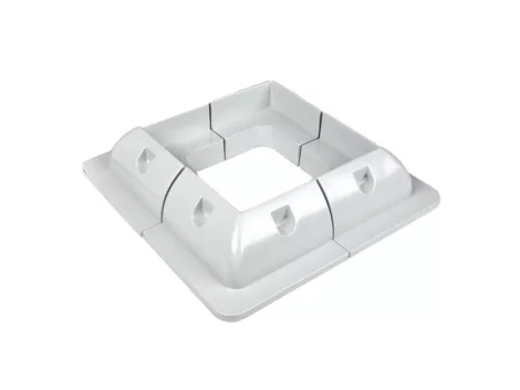 Holder for photovoltaic panel corner - package 4pcs, white